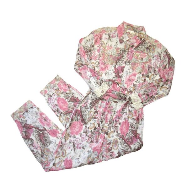 NWT LoveShackFancy Morellia Jumpsuit in Dew Drop Floral Cotton 1-Piece XS $395 - Picture 2 of 11